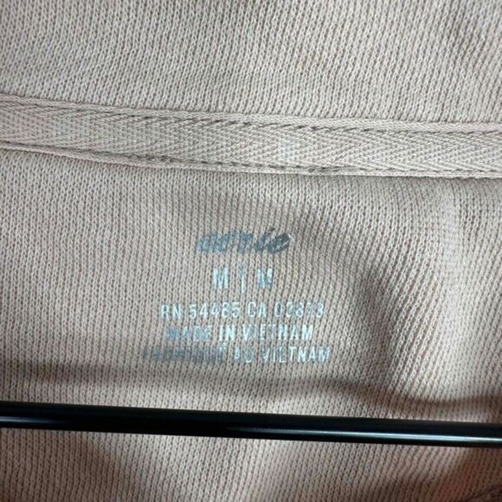 Aerie Sweatshirt Women's M Pastel Cropped‎ Collared Button Up Long Sleeve - Picture 3 of 5